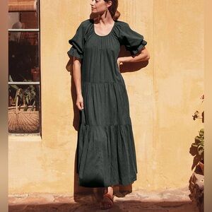 Daughters of India Sahana Gown in Emerald